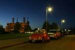 Cars and icebreakers in Helsinki night